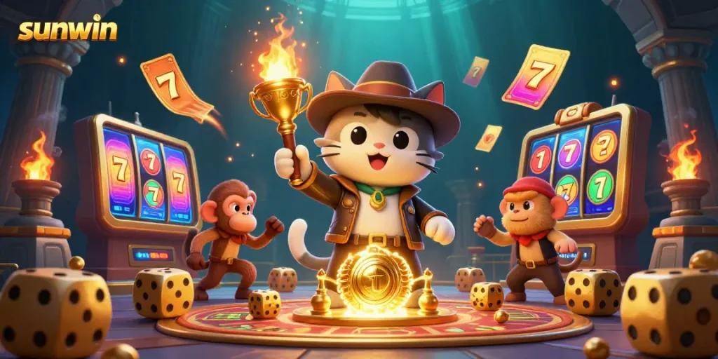 Engage in thrilling gameplay with Sunwin's vibrant slots and casino treasure exploration.