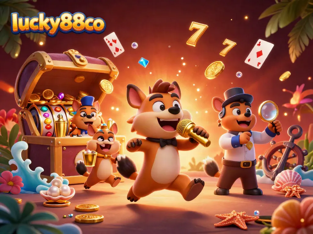 Engage with lucky88co's dynamic casino scene featuring hyenas in action.