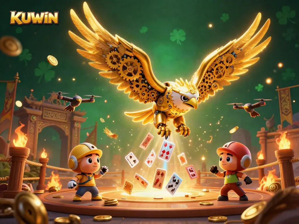 KUWIN rewards players with immersive experiences of vibrant casino features and dynamic gameplay in a 3D illustration.