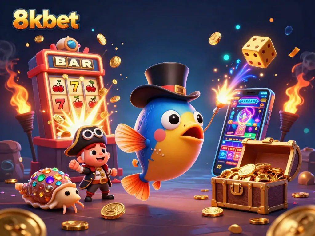 Engage in thrilling wins with 8xbet's lively casino scene featuring dynamic characters and games.