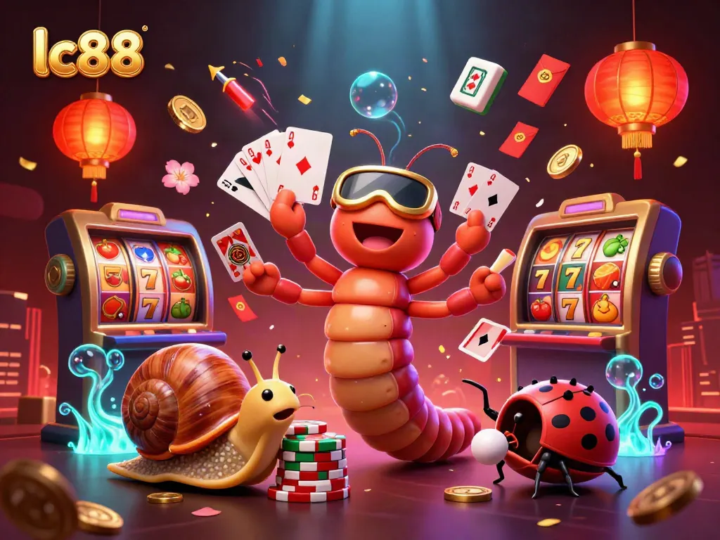 Experience exciting gameplay with lc88, featuring a lively dealer and vibrant casino elements.