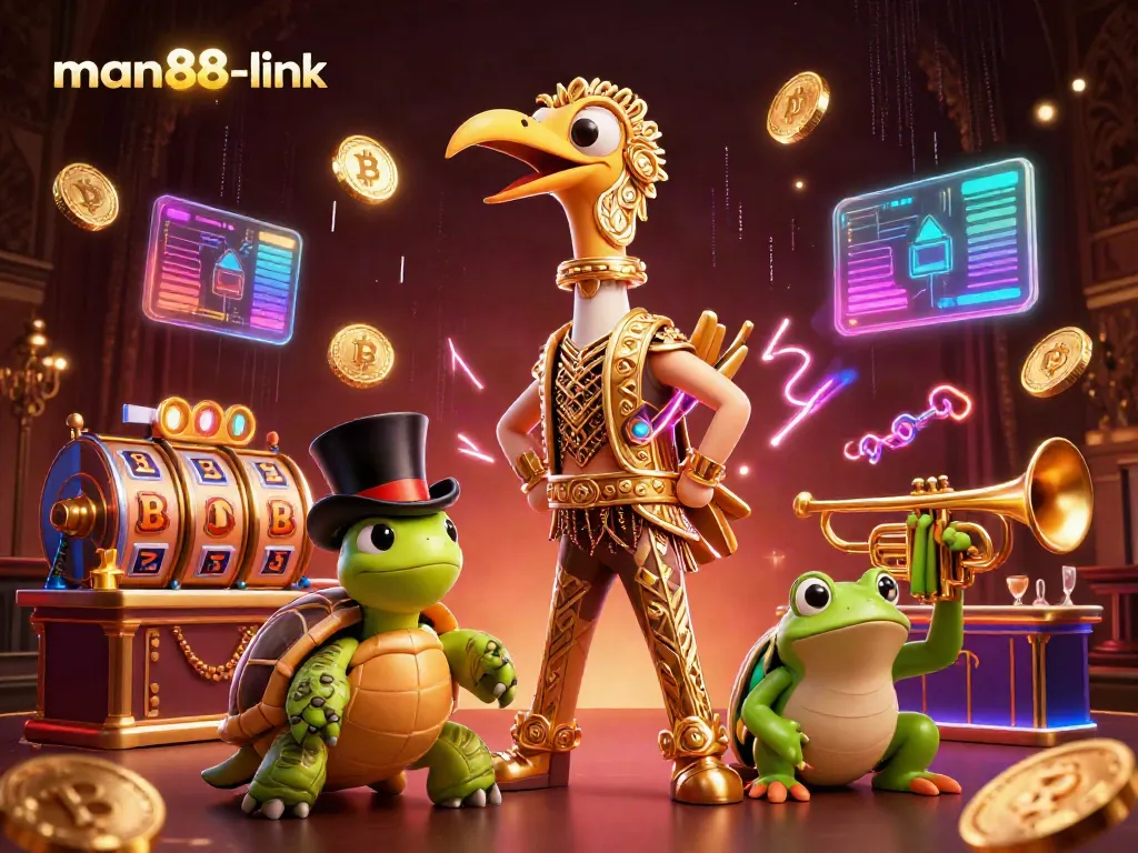 Experience thrilling gameplay at man88-link with joyous characters and dynamic casino elements.